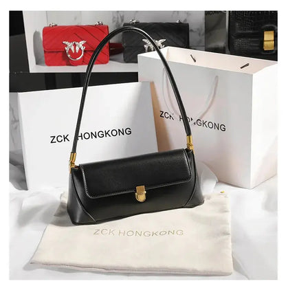 Veloria™ Luxe Retro Leather Underarm Bag 