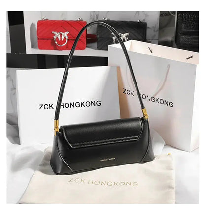 Veloria™ Luxe Retro Leather Underarm Bag 