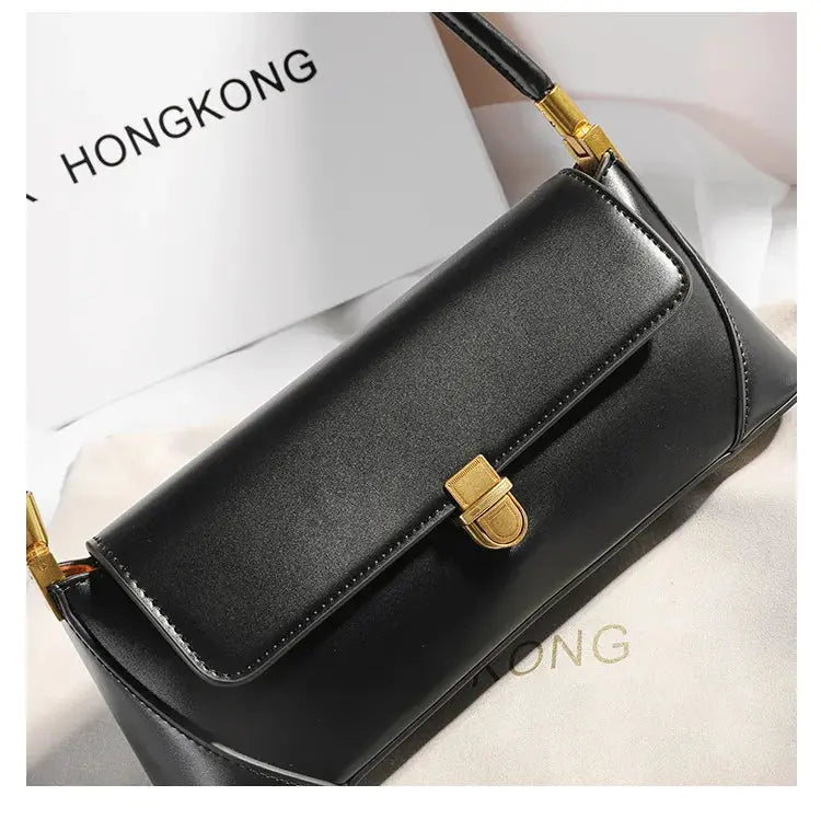 Veloria™ Luxe Retro Leather Underarm Bag 