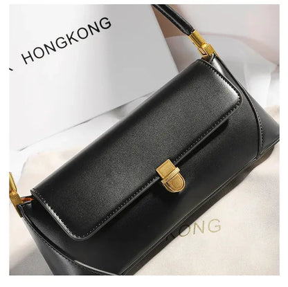 Veloria™ Luxe Retro Leather Underarm Bag 