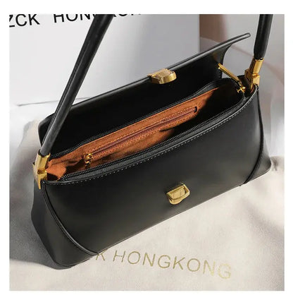 Veloria™ Luxe Retro Leather Underarm Bag 