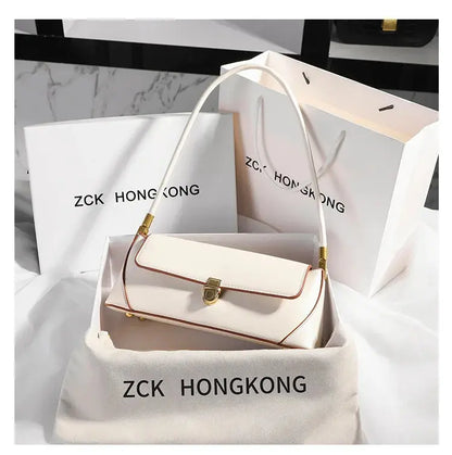 Veloria™ Luxe Retro Leather Underarm Bag 