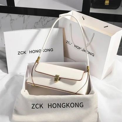 Veloria™ Luxe Retro Leather Underarm Bag 