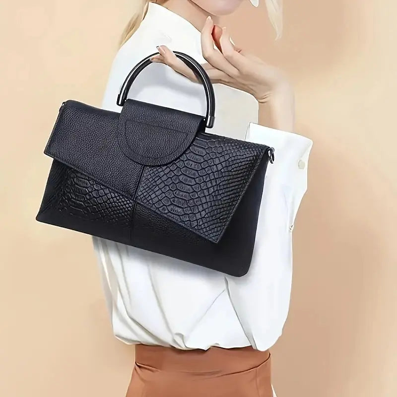 Veloria™ Minimalist PU Flap Shoulder Bag 