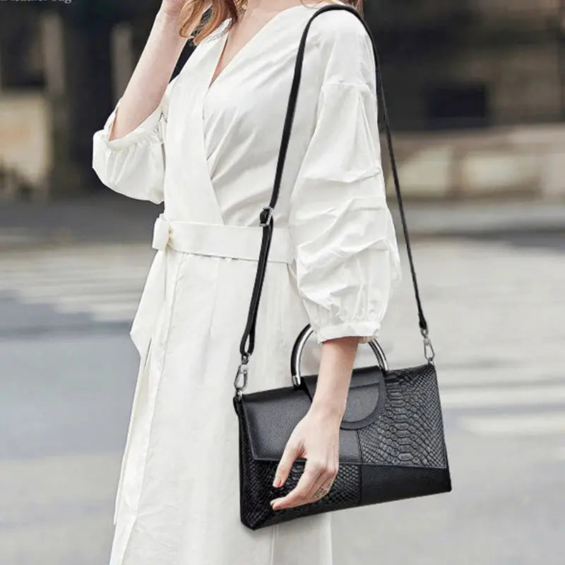 Veloria™ Minimalist PU Flap Shoulder Bag 