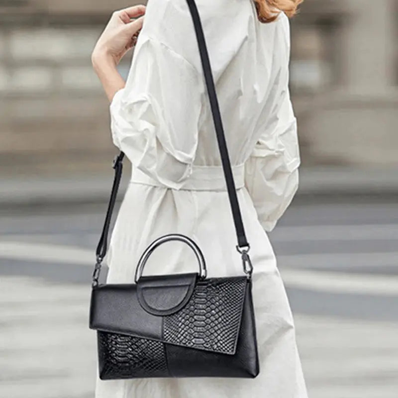 Veloria™ Minimalist PU Flap Shoulder Bag 