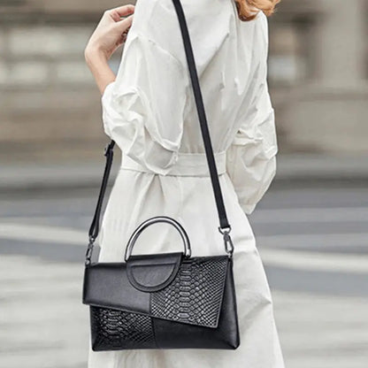 Veloria™ Minimalist PU Flap Shoulder Bag 