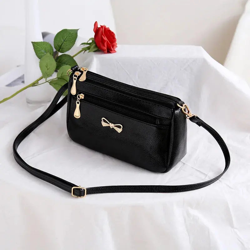 Veloria™ Minimalist PU Flap Shoulder Bag 