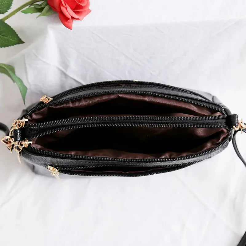 Veloria™ Minimalist PU Flap Shoulder Bag 