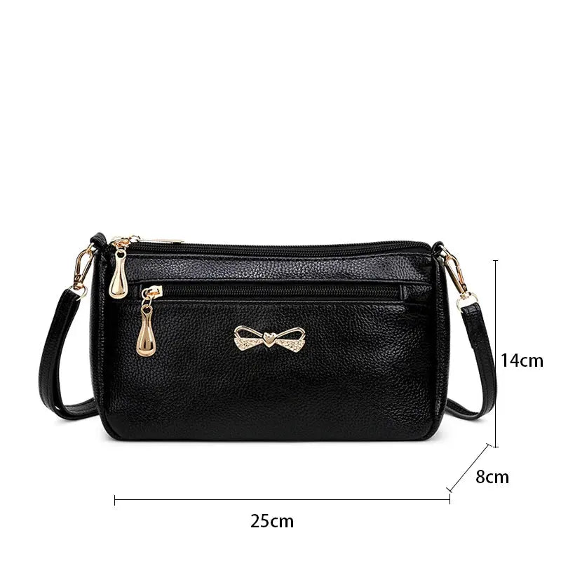Veloria™ Minimalist PU Flap Shoulder Bag 