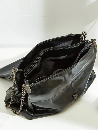 Veloria™ Modern Square PU Shoulder Bag 