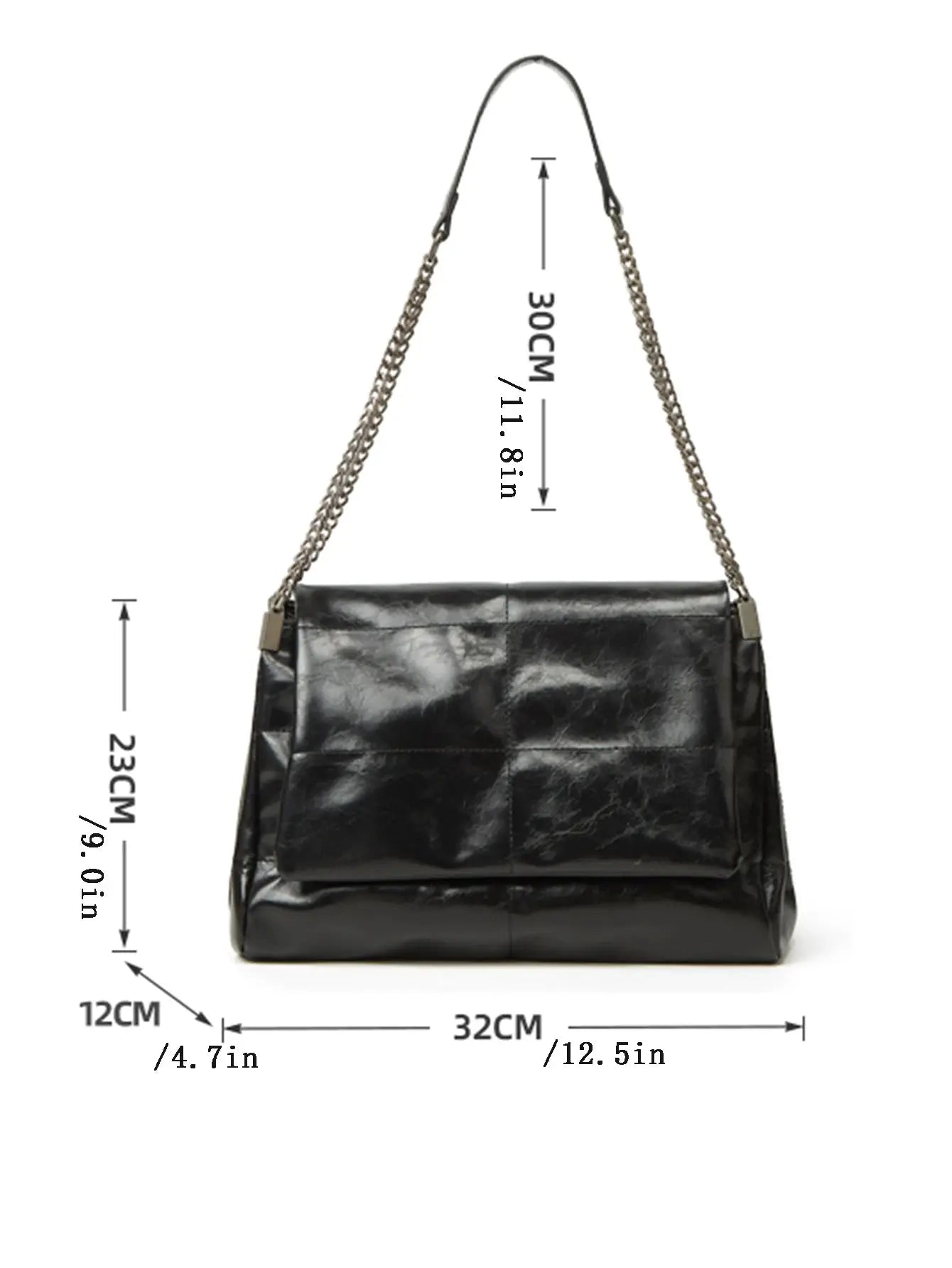 Veloria™ Modern Square PU Shoulder Bag 
