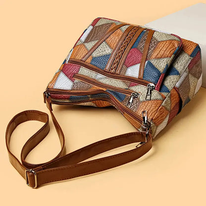 Veloria™ Patchwork Casual Tote Bag 
