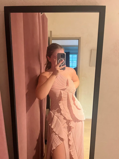 Veloria™ Pleated Halter Neck Maxi Dress 