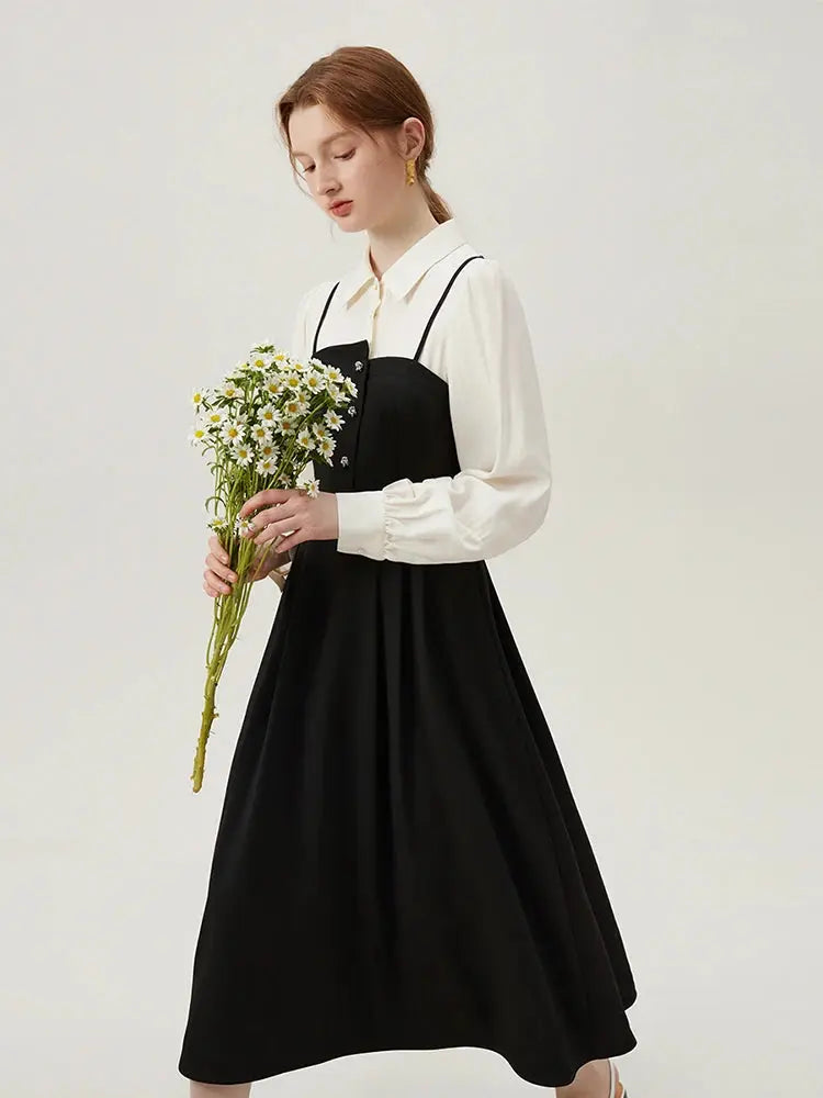 Veloria™ Puff Sleeve Polo Midi Dress 