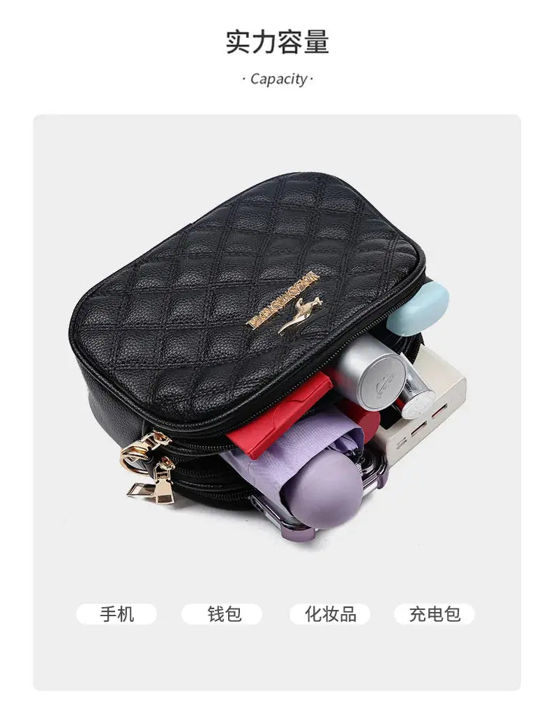 Veloria™ Round PU Messenger Bag 