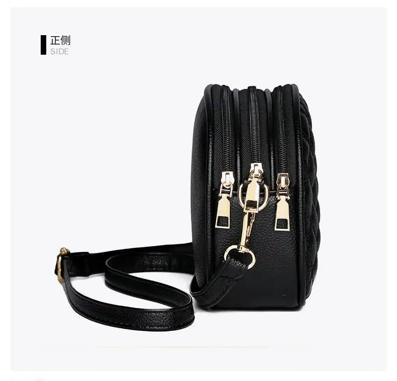 Veloria™ Round PU Messenger Bag 