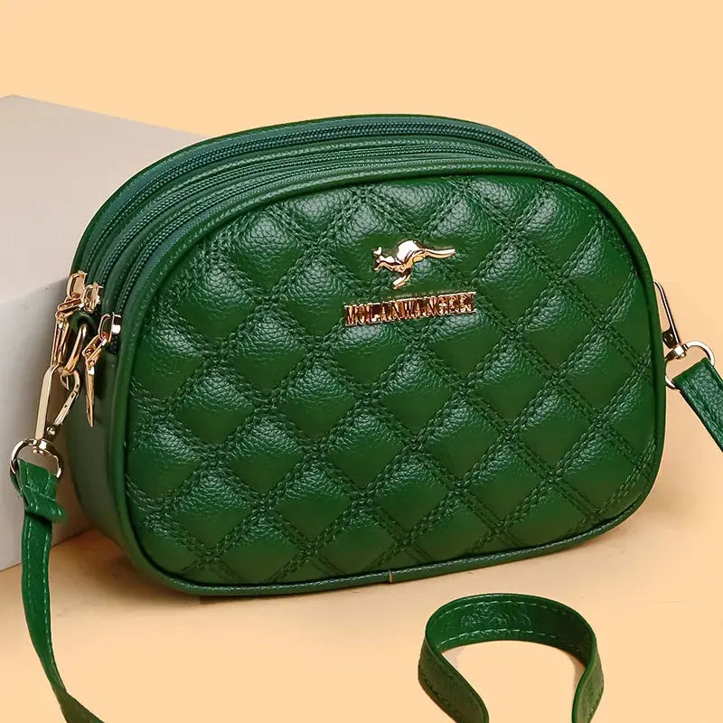 Veloria™ Round PU Messenger Bag 