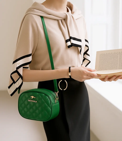 Veloria™ Round PU Messenger Bag 