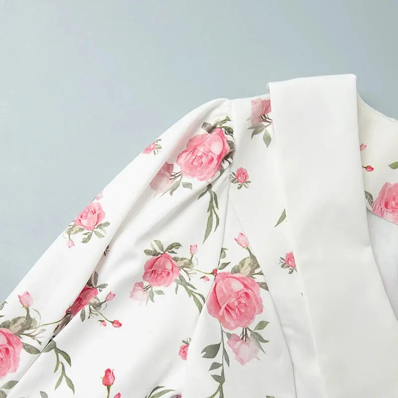 Veloria™ Ruffled Puff Sleeve Mini Dress 