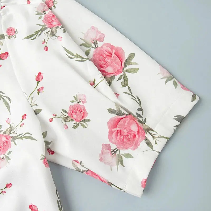 Veloria™ Ruffled Puff Sleeve Mini Dress 