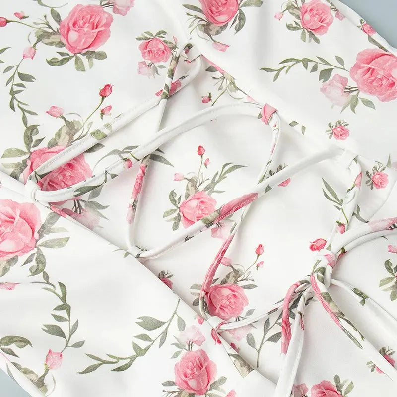 Veloria™ Ruffled Puff Sleeve Mini Dress 