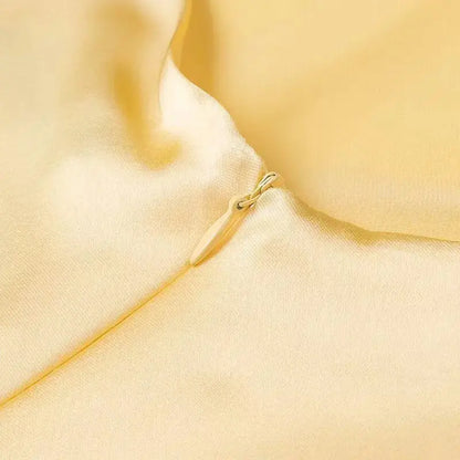 Veloria™ Satin V-Neck Maxi Slip Dress 