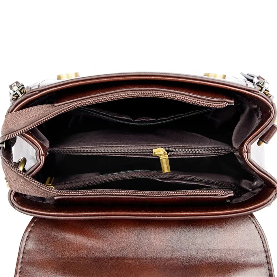 Veloria™ Soft Flap Microfiber Leather Handbag 