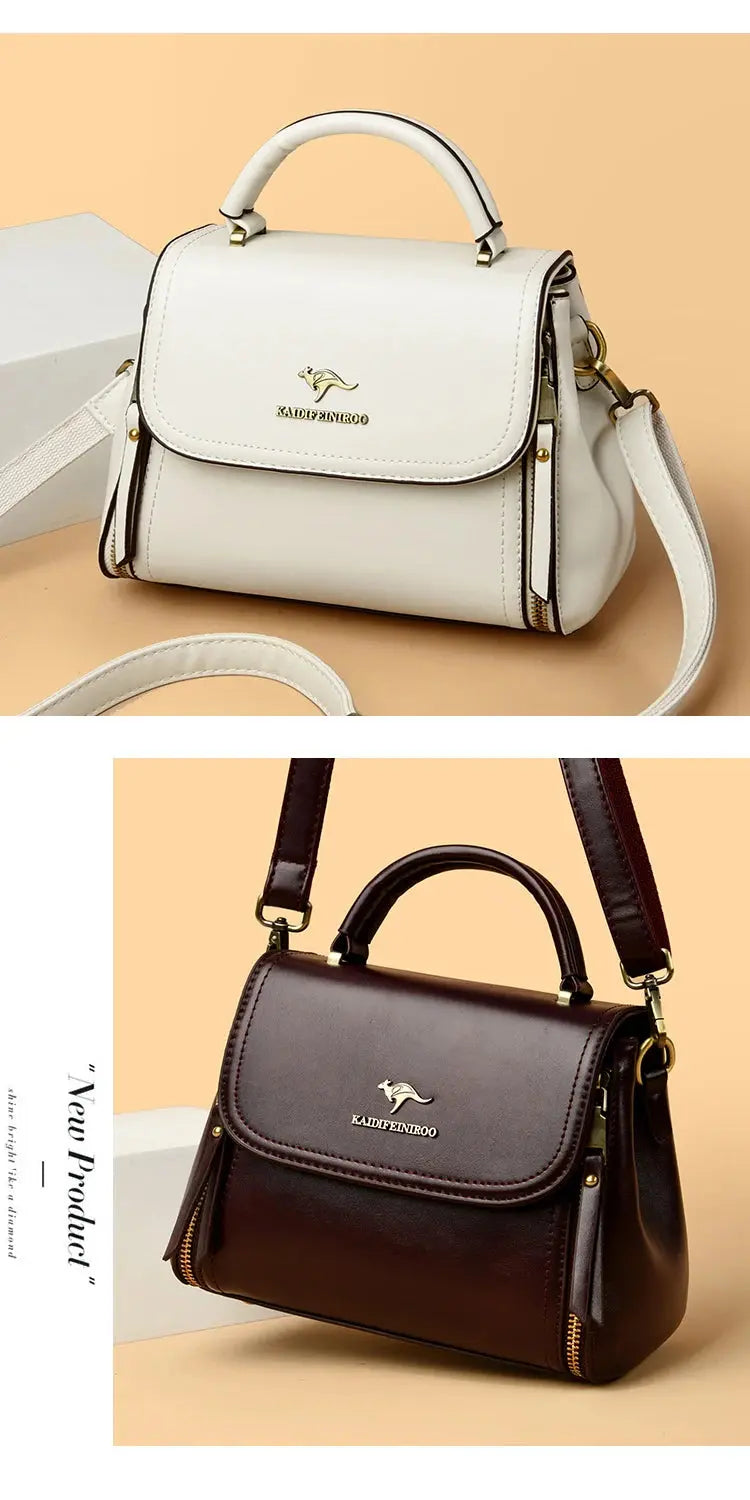 Veloria™ Soft Flap Microfiber Leather Handbag 