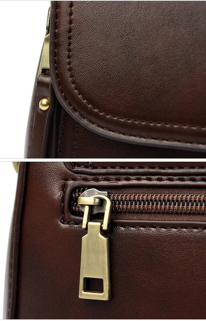 Veloria™ Soft Flap Microfiber Leather Handbag 