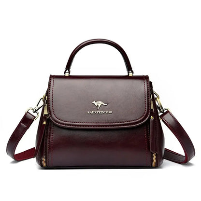 Veloria™ Soft Flap Microfiber Leather Handbag 