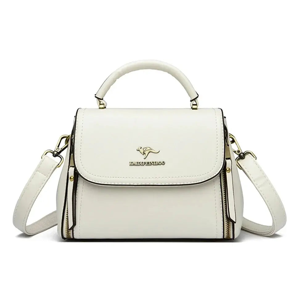 Veloria™ Soft Flap Microfiber Leather Handbag 