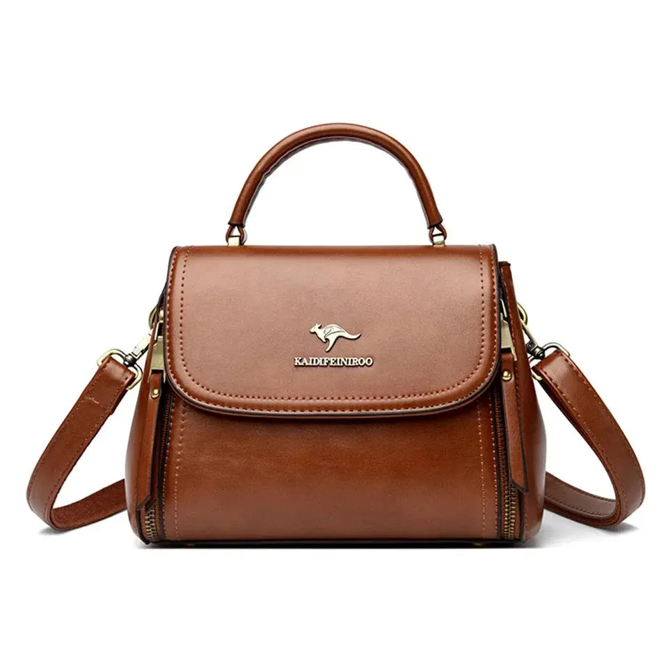 Veloria™ Soft Flap Microfiber Leather Handbag 
