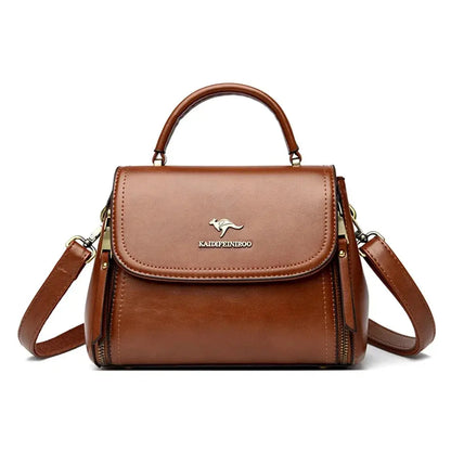 Veloria™ Soft Flap Microfiber Leather Handbag 