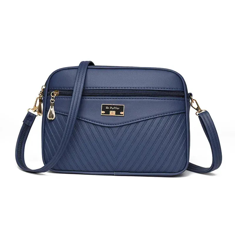 Veloria™ Soft Shell PU Messenger Bag 