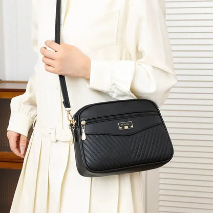 Veloria™ Soft Shell PU Messenger Bag 