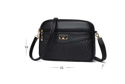 Veloria™ Soft Shell PU Messenger Bag 