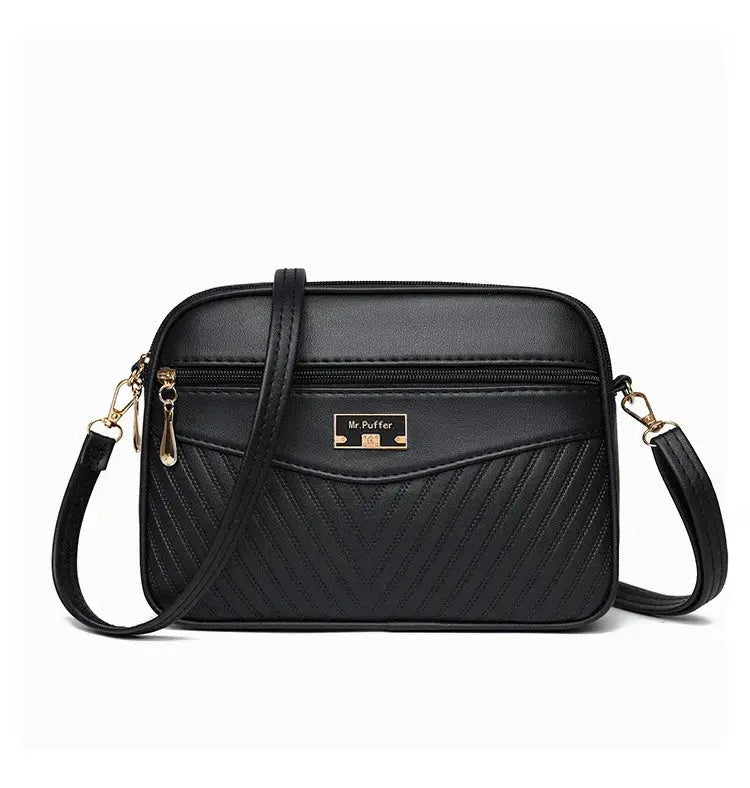 Veloria™ Soft Shell PU Messenger Bag 