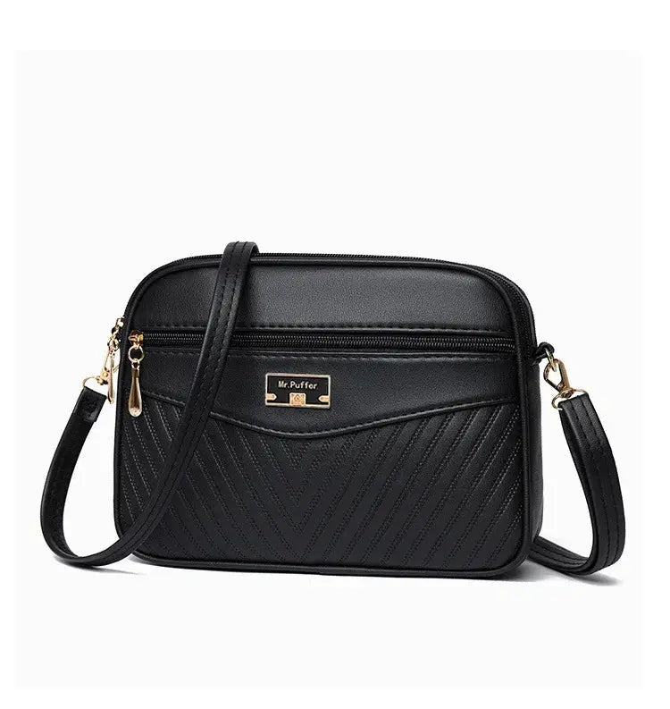 Veloria™ Soft Shell PU Messenger Bag 