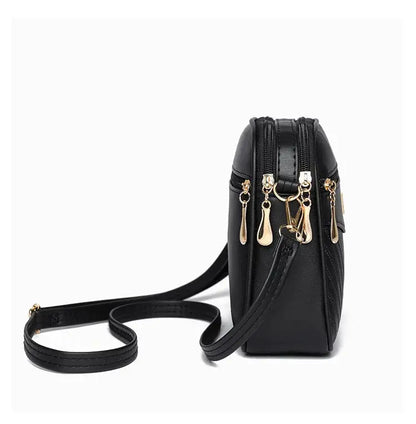 Veloria™ Soft Shell PU Messenger Bag 