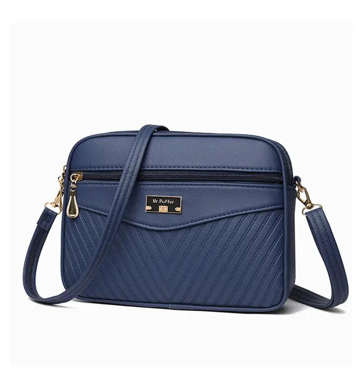 Veloria™ Soft Shell PU Messenger Bag 