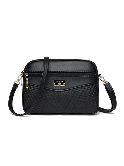 Veloria™ Soft Shell PU Messenger Bag 