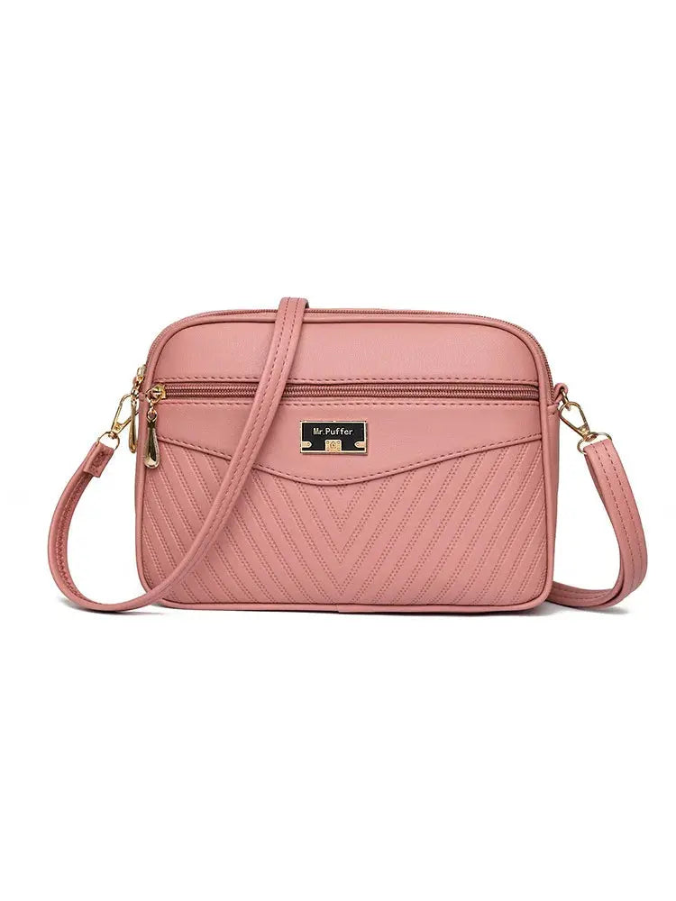 Veloria™ Soft Shell PU Messenger Bag 