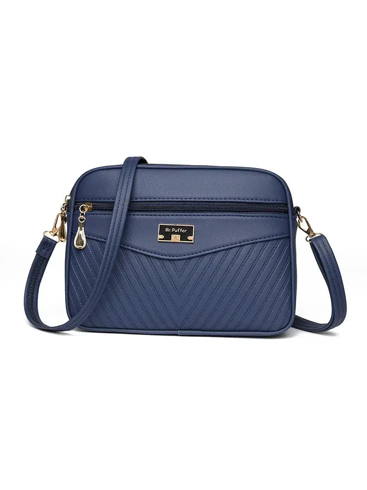 Veloria™ Soft Shell PU Messenger Bag 