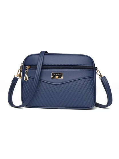 Veloria™ Soft Shell PU Messenger Bag 