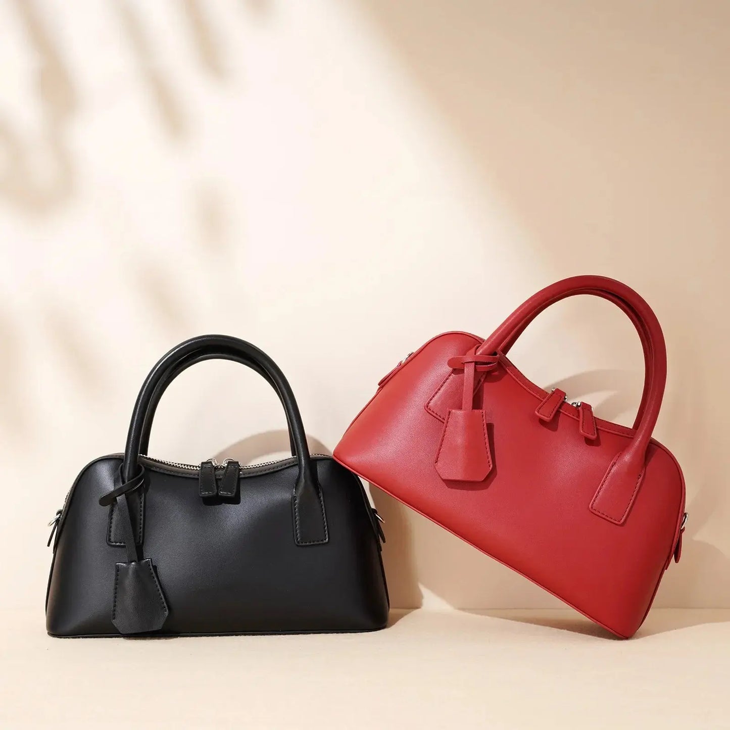 Veloria™ Split Leather Boston Bag 