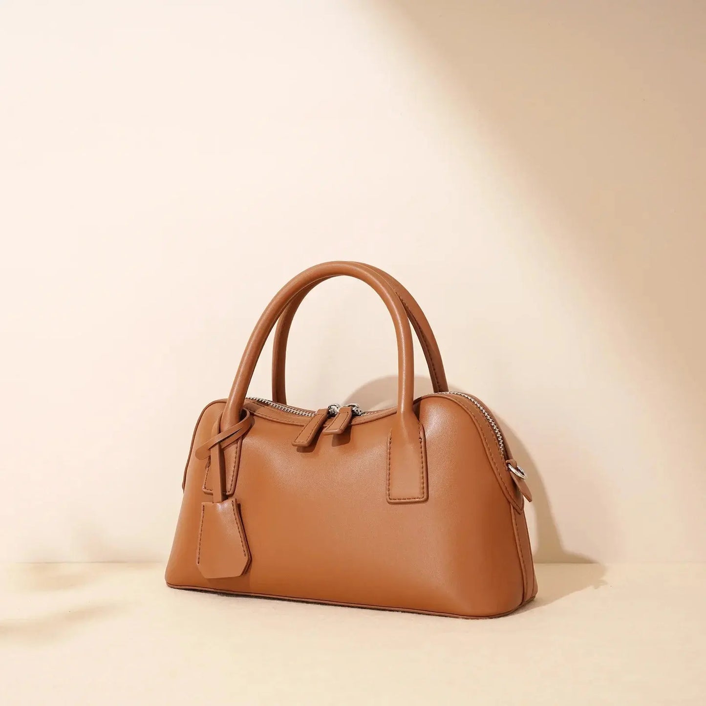 Veloria™ Split Leather Boston Bag 