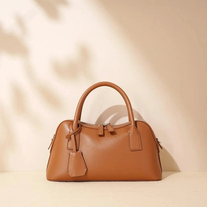 Veloria™ Split Leather Boston Bag 