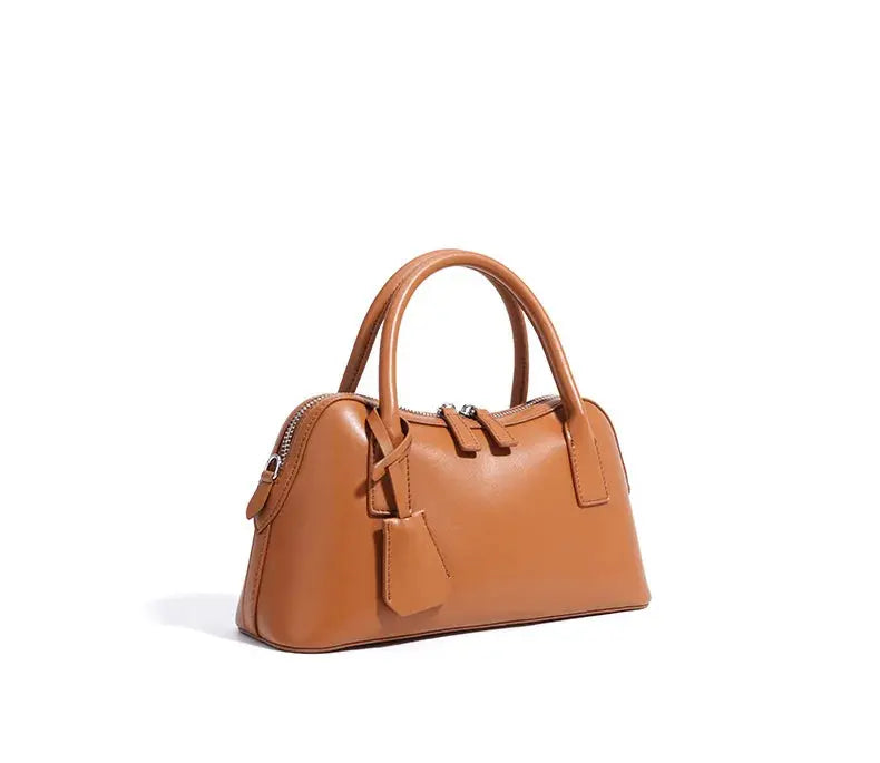 Veloria™ Split Leather Boston Bag 