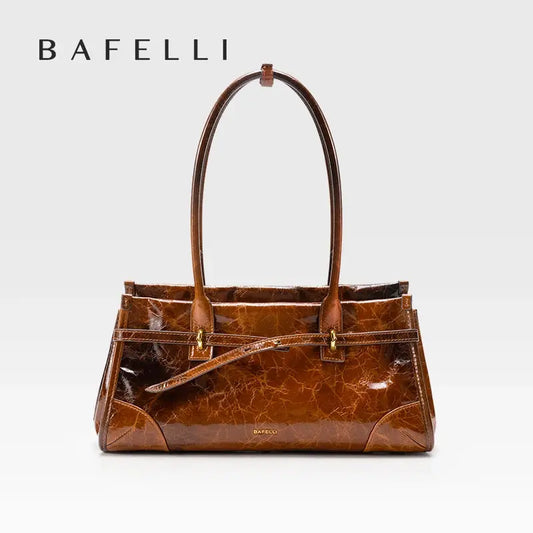 Veloria™ Vintage Leather Baguette Bag 